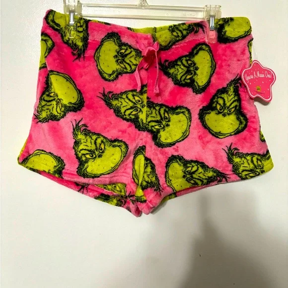 Seuss Intimates Sleepwear Christmas Pink The Grinch